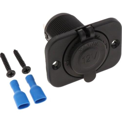 12V 24V Car Motorcycle Boat Cigarette Lighter Socket Power Charger Panel