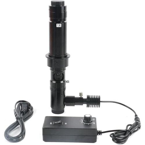 180X/300X Coaxial Zoom Lens Shadow-free Coaxial Light C-mount Microscope Accessories For HDMI VGA USB Viedo Digital Camera