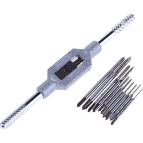 2021 11Pcs M1-M3.5 Mini Screw Tap Set Hand Thread Wire Tapping Threading Taps Attack JUL30_33