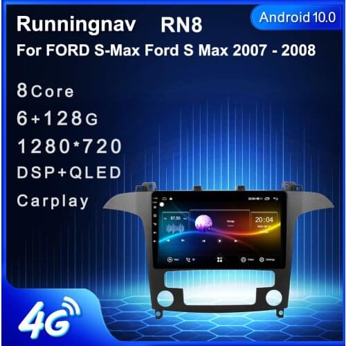 4G LTE Android 10.1 For FORD Focus Mondeo C-MAX S-MAX Galaxy II Kuga Multimedia Stereo Car DVD Player Navigation GPS Radio