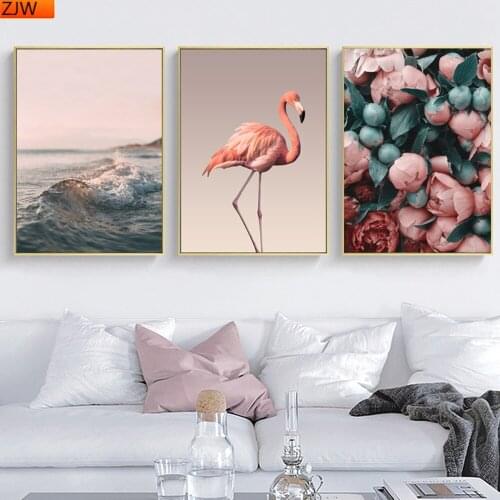 5D Diamond Painting Flamingo And Rose Pink Colour Mural Embroidery Cross Stitch Kit Painting Mosaic DIY Home Decoration Gift