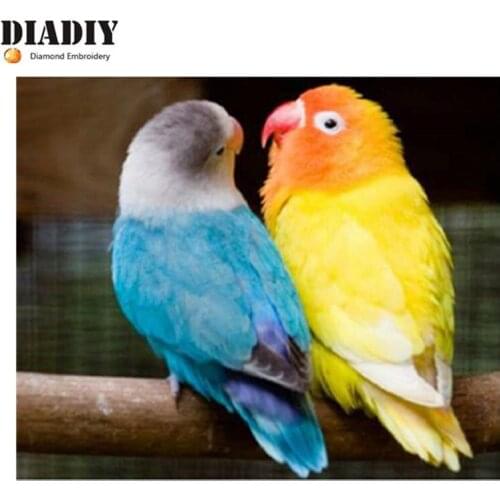 Diamond painting Mosaic kits animal pattern home decoration cross stitch square Full Diamond Embroidery parrot picture
