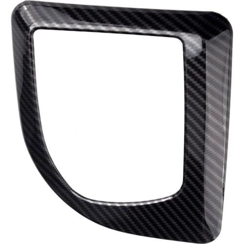 Gear Shift Panel Frame Cover Car ABS Carbon Fiber Style Black Fit for BMW 5 Series E60 E61 2004 2005 2006 2007 left hand drive