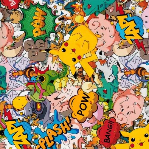 Hidro impresion transfer TSCW9067B 0.5mX2m/10m colorful cartoon pattern water transfer printing