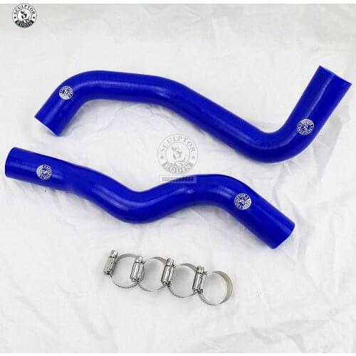 Silicone Radiator Hose Kit For MITSUBISHI LANCER Evolution EVO 4-6 CP9A 4G63 99-01(2PCS) red/blue/black