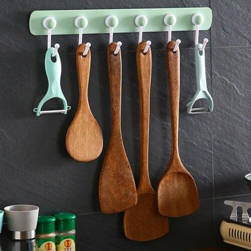 Natural Wooden Shovel Chicken Wings Wood Rice Scoop Kitchen Gadgets Dinnerware Set Non-stick Cooking Appliances Spatula Spoon