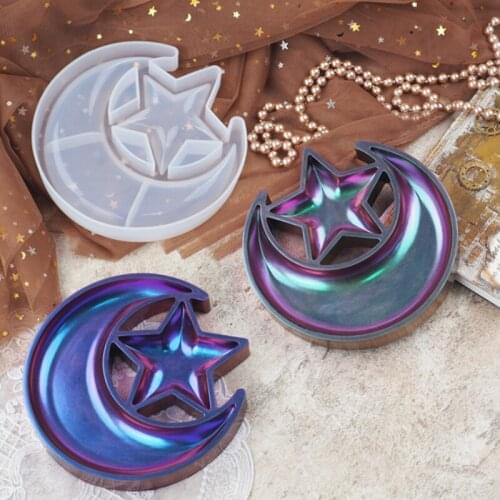 NEW Transparent Silicone Mold Resin Decorative Craft DIY Star moon storage box handmade Mold epoxy resin molds for jewelry