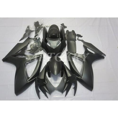 New ABS Plastic Shell Motorcycle Fairing kit Fit For Suzuki GSXR600 GSXR750 K6 2006 2007 06 07 Bodywork set Custom Black Matte