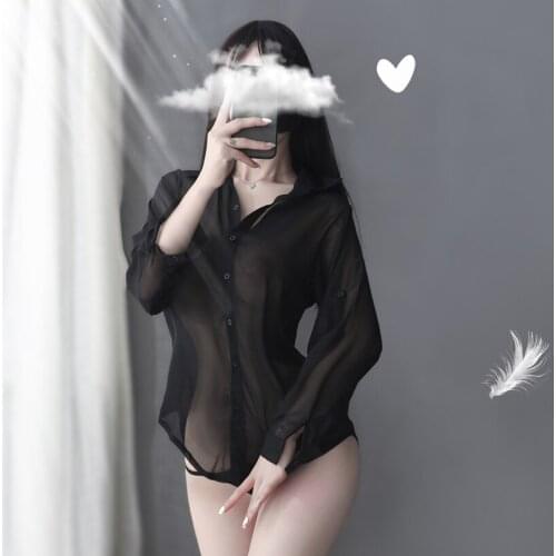 Sexy Sleepwear Dress For Sex Product Lenceria Mujer Hot Erotic See Throught Babydoll Sexy Women Shirts Porno Costumes Lingerie