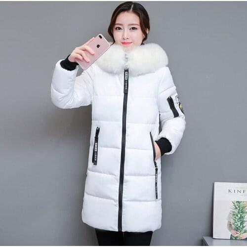 2019 Promotion Polyester Zipper Season Long Fund Cotton-padded Clothes New Korean Winter Self-cultivation Suit-dress Thickening