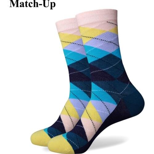 Match-Up men colorful combed cotton socks 273