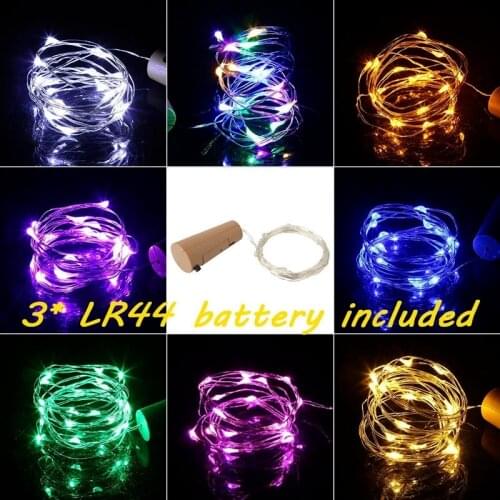 Xmas String led Wine Bottle 15/20/30/50 LED Bottle Lights Battery Cork for Party Wedding Christmas Home Bar Decor Warm White