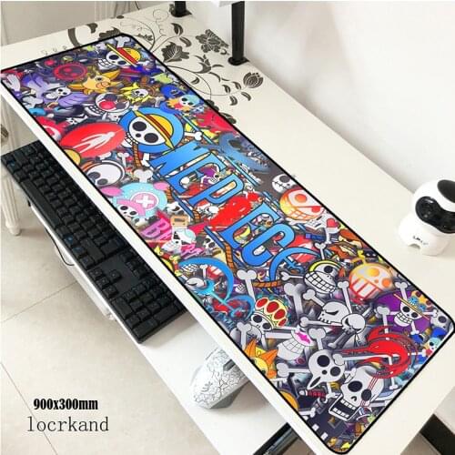 One Piece Mouse Pads 900x400x2mm Pad To Mouse Usopp Notbook Computer Mousepad Gaming Padmouse Gamer Keyboard Mouse Mats