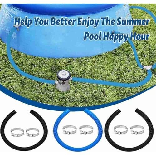 3pcs/set Swimming Pool Replacement Hose Outdoor Universal Pool Pump Hose Accessoris Pool Pump Replacement Hose 1.5m/1.25inch