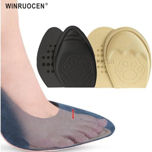 Forefoot Pads Memory Foam Insoles for Shoes Inserts Women High Heels Sponge Plug Shoe Cushion Pain Relief Foot Care Pad