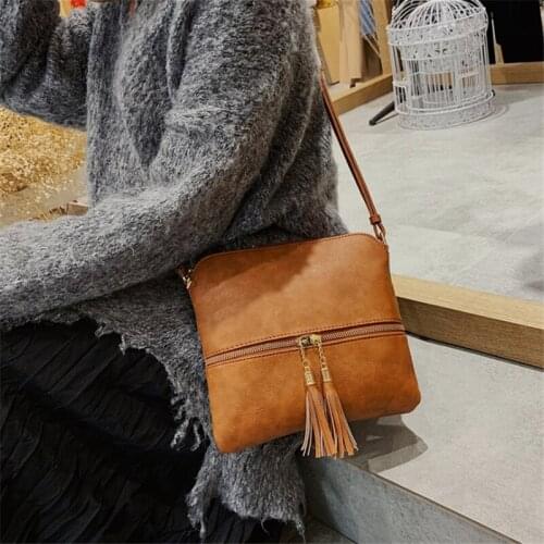 New Woman Shoulder Bag Fashion Tassel Decoration Crossbody Bag Female Wild Crossbody Bag For Ladies Cellphone Bag
