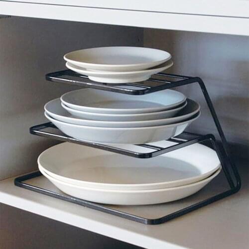 ADOREHOUSE Dish Drying Rack 2/3 Layer Tableware Storage Rack Closet Organizer Bowl Holder Plate Storage Shelf Kitchen Organizer