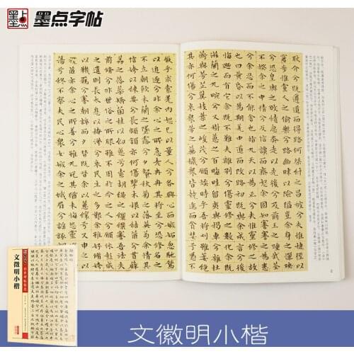 Stone Inscription Rubbing Copybook for Adult Circulated Tablet Wen Zhengmings Regular Script Chinese Brush Calligraphy Modian
