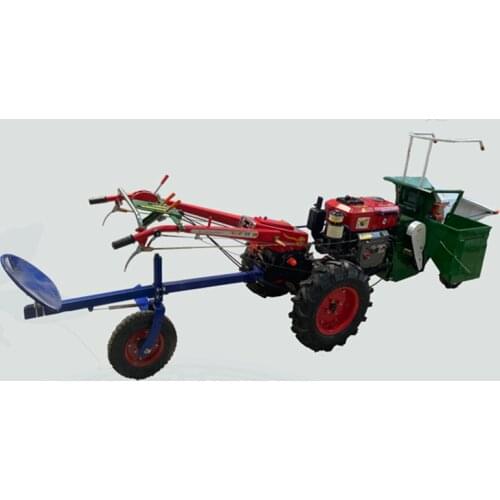 Diesel engine Walking tractor 12HP corn stalk harvesting machine single row ridge corn agricultural automatic harvester header