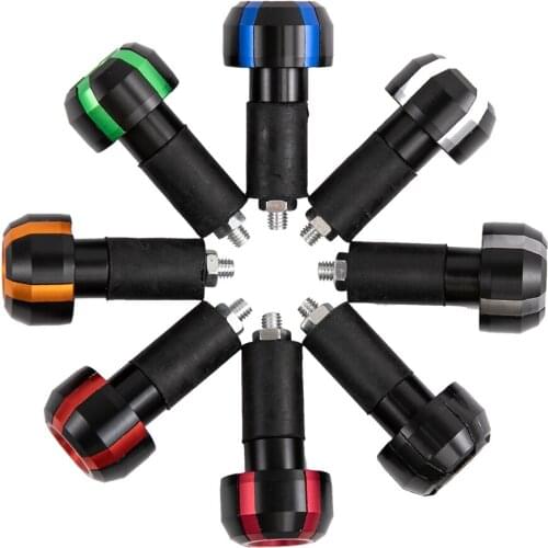 Universal Black Motorcycle Bar Ends 7/8" Handlebar Grips Plugs For Honda Kawasaki Suzuki Yamaha BMW For Ducati Triumph