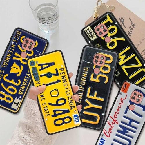Retro Funny License Plate Number Phone Case For Moto G9 G8 Play Plus G60 G50 G40 G30 Fusion G20 G10 Power one Fusion G8 Power
