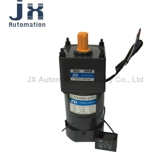 ZD Micro Torque Motor 5TK40GU-CFP/5GU50KB AC Gear Motor for Roller Printing Machine