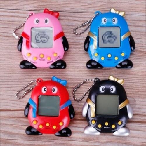 1Pc Virtual Pet Electronic Pets Toys Nostalgic Cyber Pet Digital Pet Tamagotchi Penguins E-pet Gift Toy Handheld Game Machine
