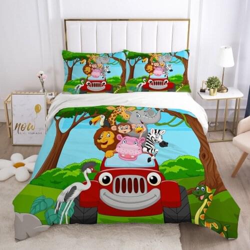 3D Bedding Set Duvet Cover Sets Quilt Covers Pillowcase(s) Comforter Case Bed Linen Cartoon King Queen Size Home Textile