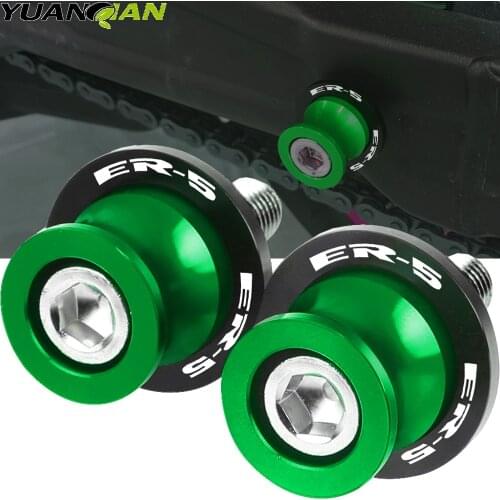 For Kawasaki ER-5 ER5 2004-2005 Motorcycle accessories CNC Aluminum Swingarm Spools slider stand screws ER5 ER6N ER6F 2010-2017