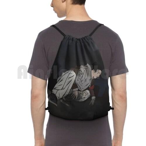 Smoke Powers Backpack Drawstring Bags Gym Bag Waterproof Power Superhero Infamous Infamous Second Son Asian Cool