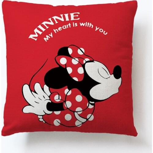 Disney Cartoon white Mickey Mouse Pillow Case Throw Pillowcases Home Beddroom Two Pair Pillows Bedding Set