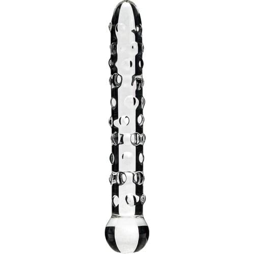 Long Glass Anal Beads Transparent Crystal Glass Dildo Anal Plug Female Masturbation G Spot Stimulate Galss Balls Adult Sex Toys