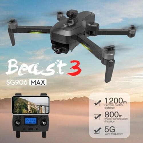 SG906 Max Drone 4K Profesional 3 Axis Gimbal GPS WiFi FPV RC Quadcopter 1.2KM Brushless Motor Foldable Obstacle Avoidance Dron
