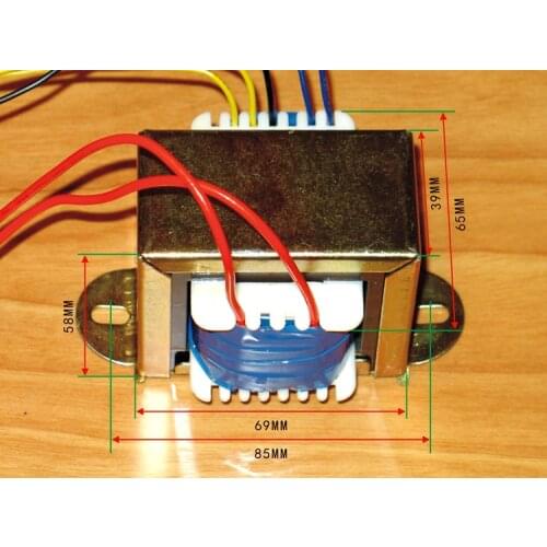 EI66X35 Input: 220V output: 0V-230V-290V/0.2A+6.3V/4A transformer for Tube amplifier