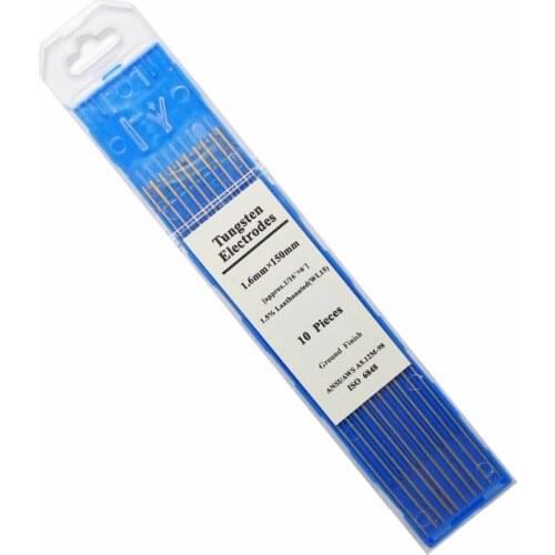 Thoriated tungsten electrode Golden head 1.6mm*150mm appy to TIG welding machine