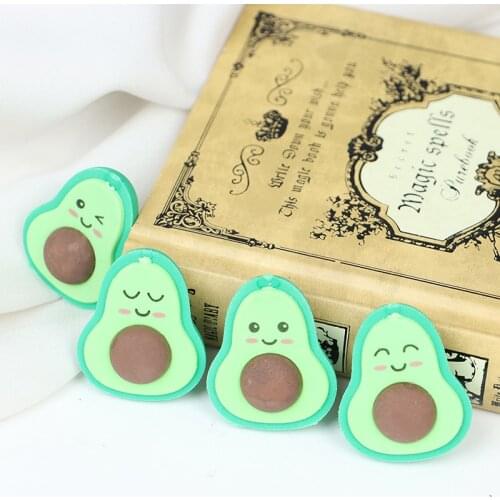 3Pcs Cute Novelty Avocado Eraser Student School Office Supplies Kawaii Stationery Pencil Rubber Erasers for Kids Gift Prize