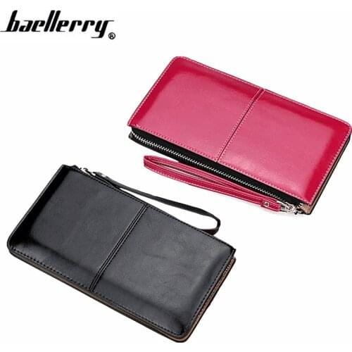 Fashion Women Wallet With Coin Pocket Leather Wallets Long Zipper Purses Card Holder Female Clutch Phone bag