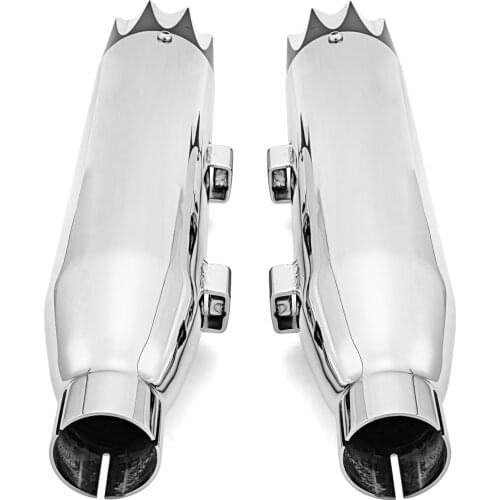 Motorcycle Accessories For Harley 2014-2021 Sportster XL 883 / 1200 & Iron XL883N Chrome 3" Slip-On Exhaust Muffler Slash