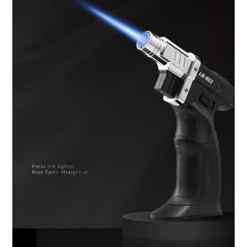 Unusual Butane Gas Welding Torch Large Capacity Outdoor Camping BBQ Kitchen Baking Lighters Cigar Cigarette Lighter