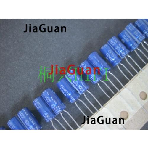 50pcs NEW ELNA RE3 63V10UF 5X11MM blue audio electrolytic capacitor 10uF/63V blue robe 10UF 63V re3 63v 10uf
