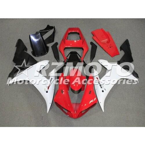 New ABS Plastic Shell Motorcycle Fairing kit Fit For YAMAHA YZF R1 2002 2003 YZF-R1 YZF 1000R Bodywork set Custom Red White