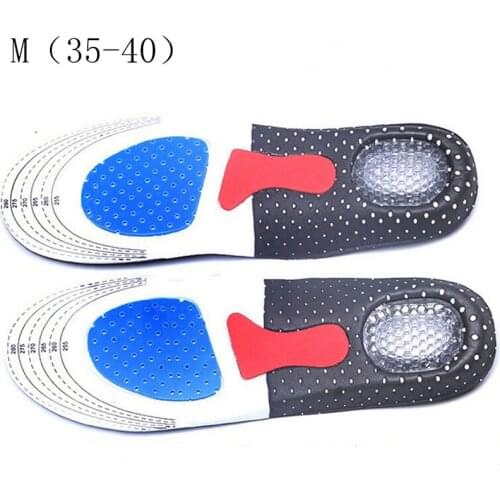 Unisex Solid Silicone Gel Insoles Foot Care for Plantar Fasciitis Heel Spur Sport Shoe Pad Insoles Arch Orthopedic Insole 1pair