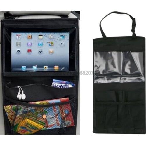 By DHL or Fedex 200pcs new Car Back Seat Organizer Car Multi-Pocket Storage Bag PVC String Bag Type Seat Bag For Stowing Tidying