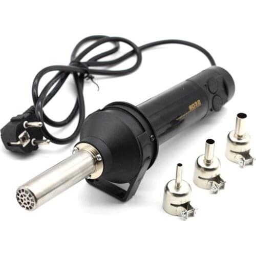 220V Portable Bga Rework Solder Station Hot Air Blower Heat Tool 8032 Hand-Held Hot Air Tool 3Pcs Nozzle Eu Plug
