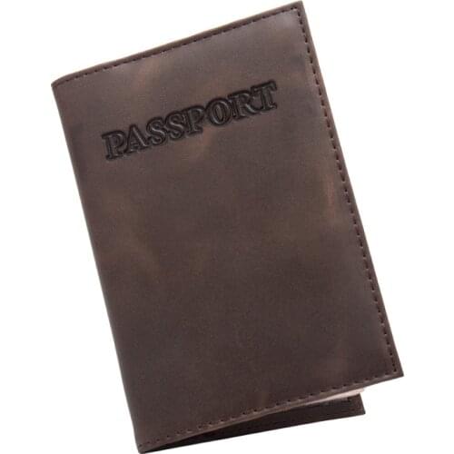 Retro Cow Genuine Leather Letter Alphabet Passport Cover Passport Holder Flight Ticket Protective For Travel Accessories ZSPC67