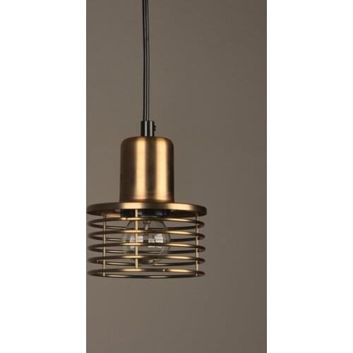 Retro Gold Metal LED Pendant Lights Dining Room Bathroom Bedside Pendant Light Home Concise Luminaire FreeShipping