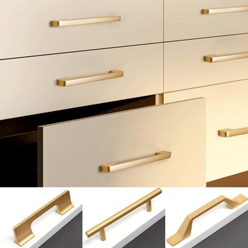 European Style Cabinet Door Handles Knobs Aluminum Alloy Kitchen Cupboard Pulls Drawer Furniture Handle Hardware