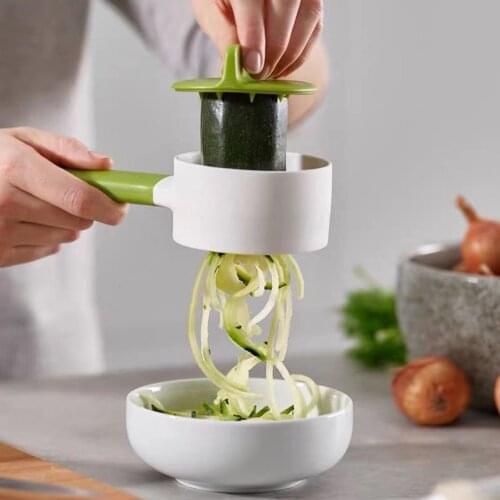 Vegetable Spiralizer Handheld Zoodler Zucchini Noodle Maker Handheld Spiral Cutter For Cucumber Cabbage Beet