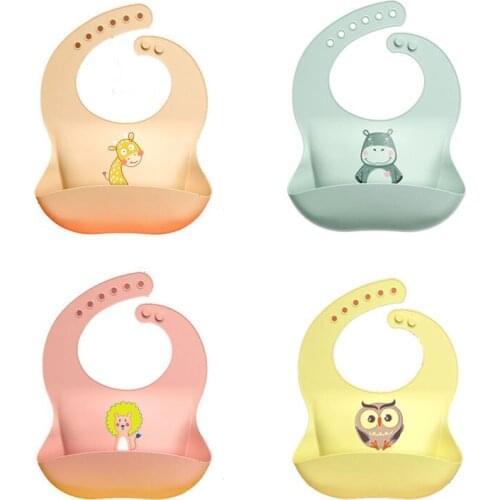 Wecute Silicone Baby Eating Bibs Three-dimensional Waterproof Super Soft Meal Pockets Childrens Large Saliva Pockets Disposable