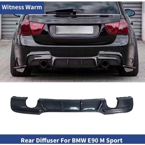 Carbon Fiber/FRP Rear Bumper Lip Diffuser for BMW E90 with M sport edition Back Lip MP Style Car Styling